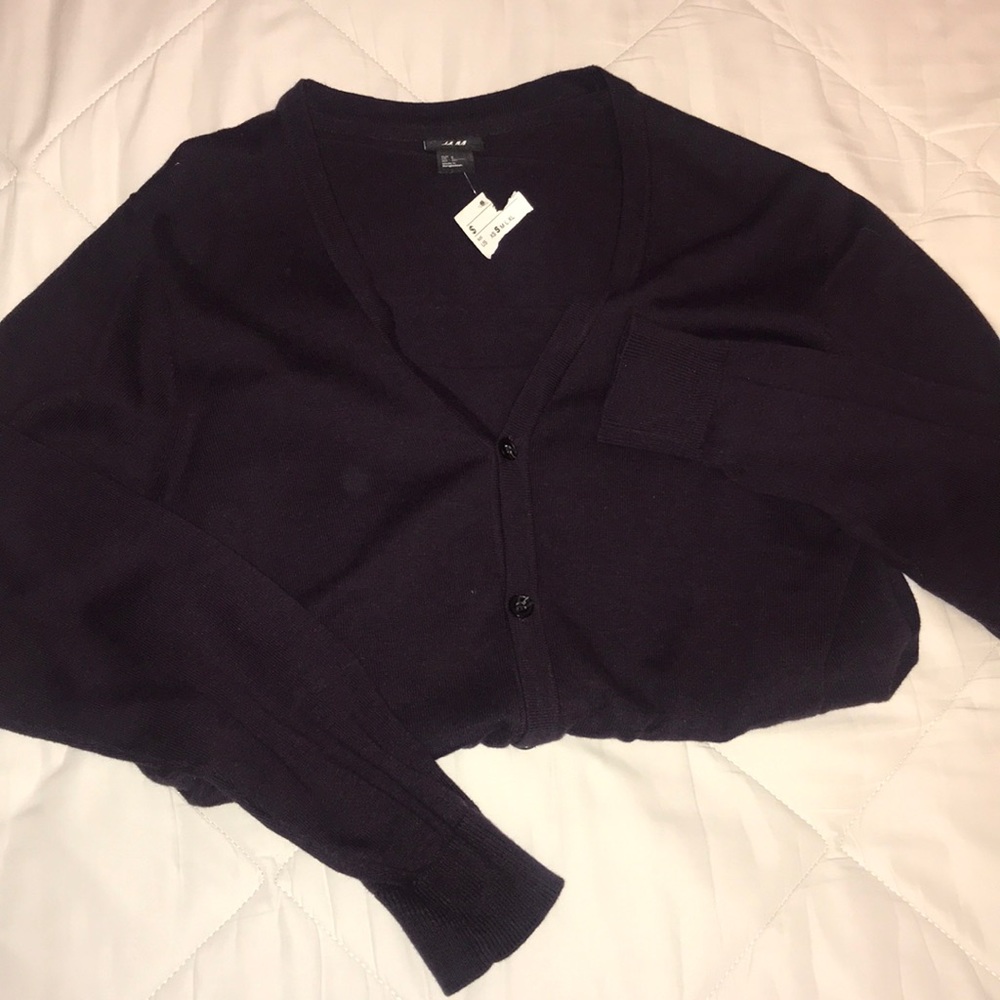 men’s dark cardigan